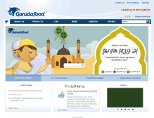 Tablet Screenshot of garudafood.com